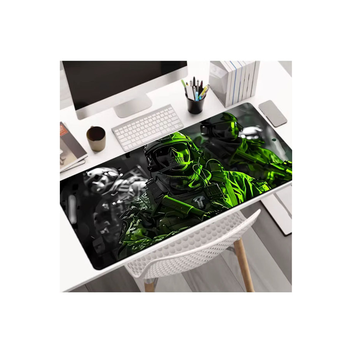 Potdemiel Gaming Mauspad mit abstraktem Design in Mehrfarbig, Rechteckig - Bild 4