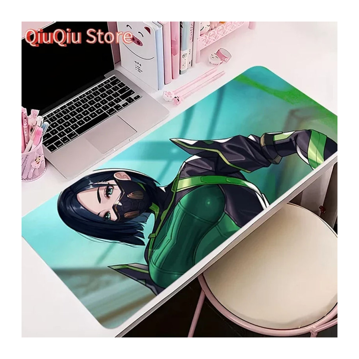 Potdemiel Gaming Mousepad mit abstraktem Design in Mehrfarbig, rutschfeste Textil-Schreibtischmatte für PC und Tastatur - Bild 1
