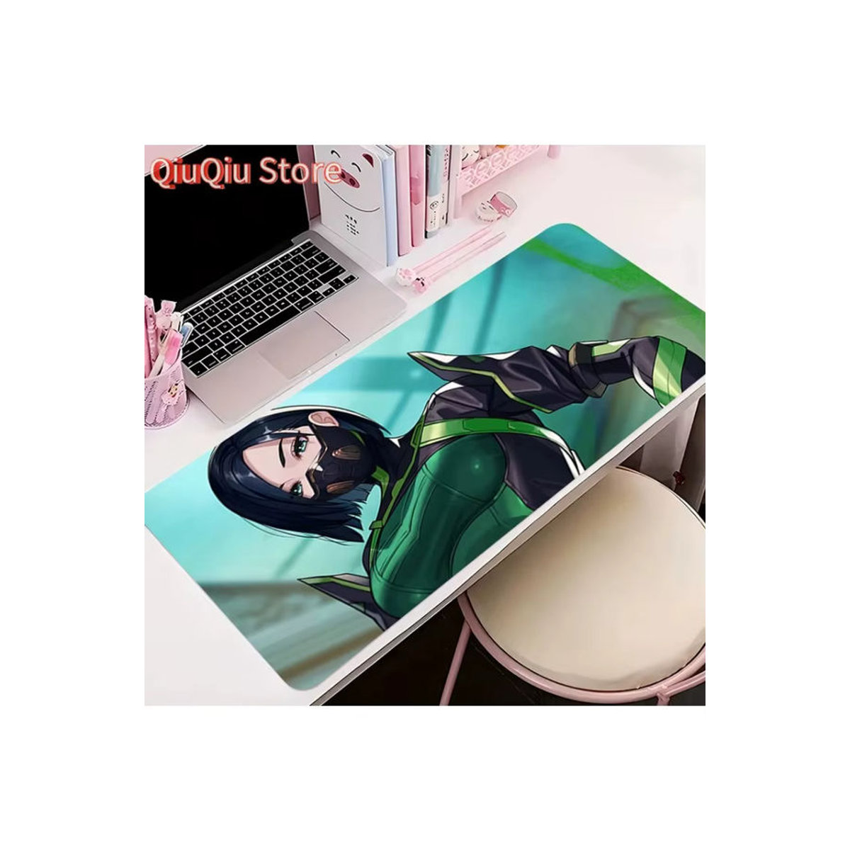 Potdemiel Gaming Mousepad mit abstraktem Design in Mehrfarbig, rutschfeste Textil-Schreibtischmatte für PC und Tastatur - Bild 3