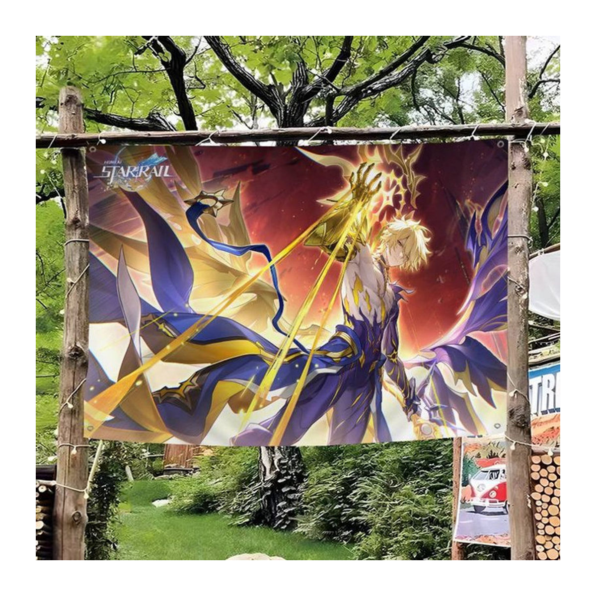 Potdemiel Honkai Star Rail Phainon Banner Dekoration Wimpelkette in Mehrfarbig - Bild 1