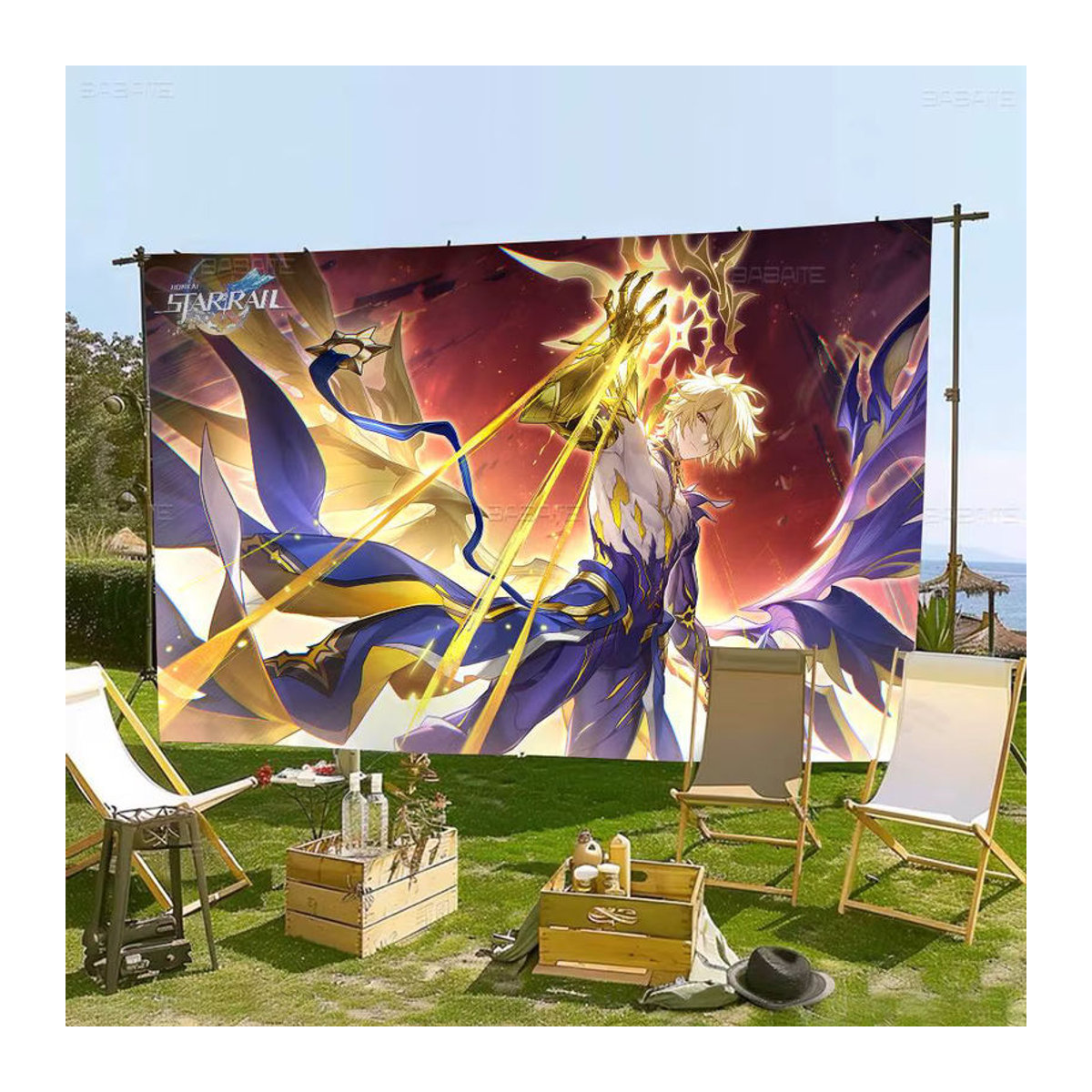 Potdemiel Honkai Star Rail Phainon Banner Dekoration Wimpelkette in Mehrfarbig - Bild 6