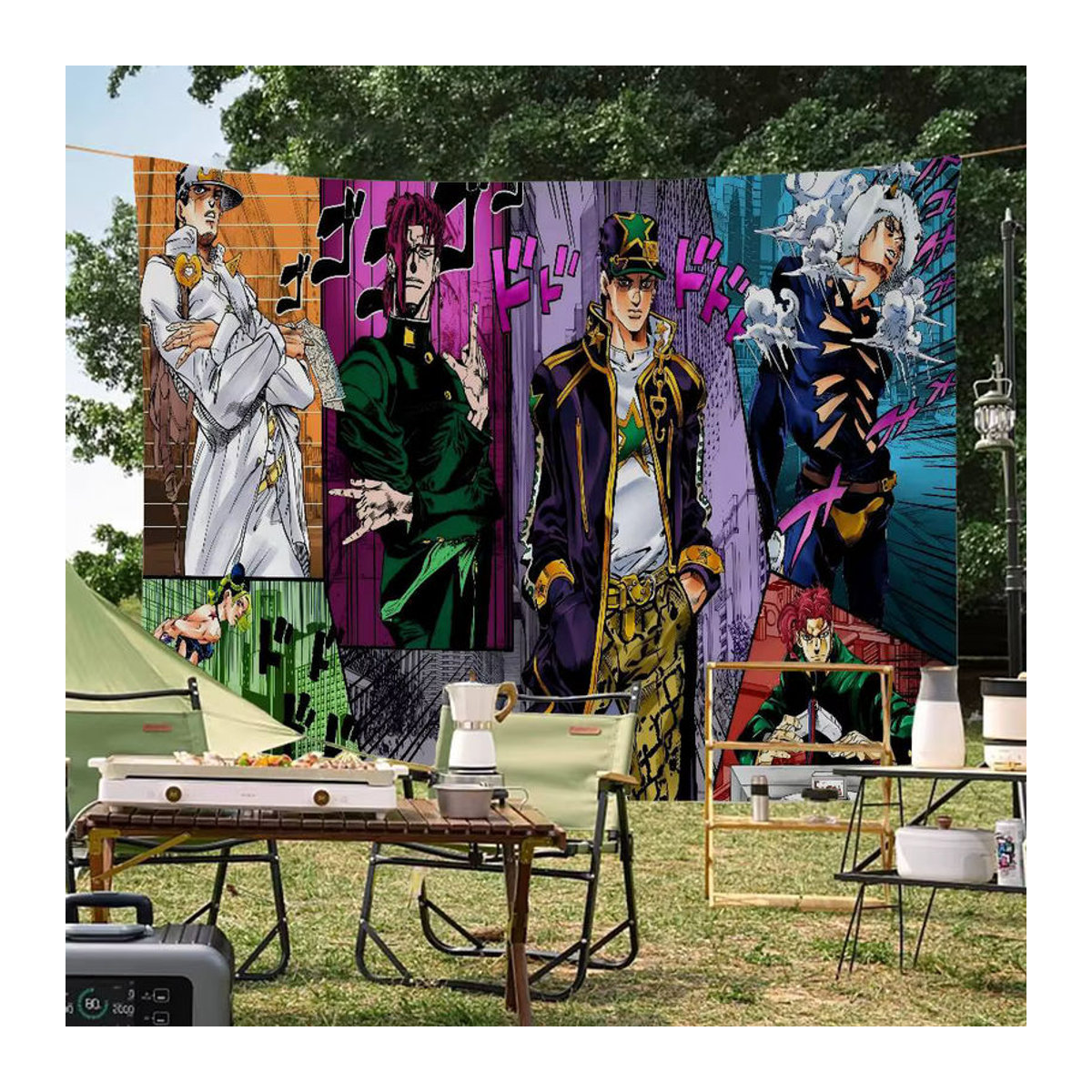 Potdemiel JoJos Bizarre Adventure Party Banner aus Textil in Mehrfarbig - Bild 2