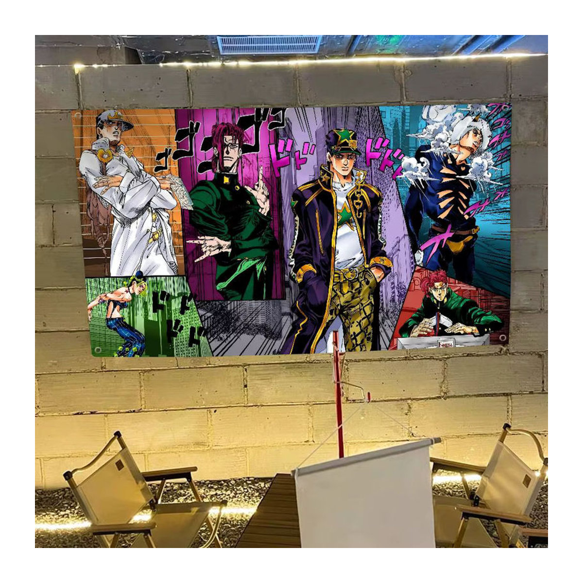 Potdemiel JoJos Bizarre Adventure Party Banner aus Textil in Mehrfarbig - Bild 5
