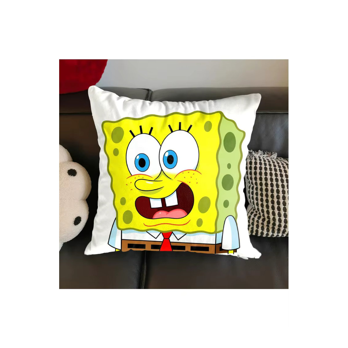 Potdemiel Kawaii Spongebob Kissenbezug in Gelb für deine Sofadeko - Bild 2