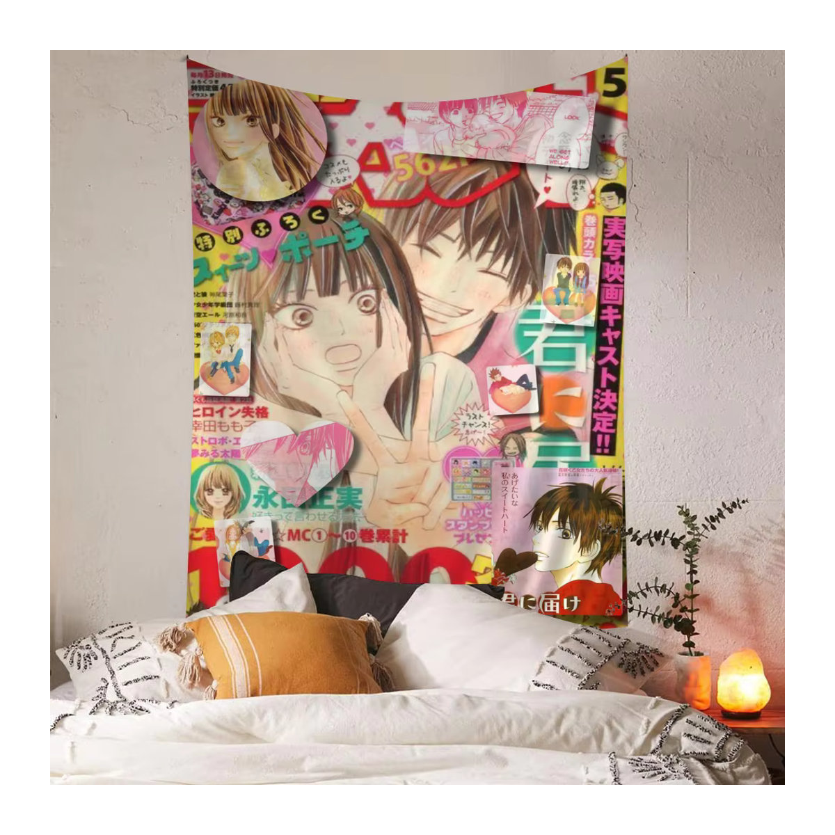 Potdemiel Kimi Ni Todoke Wandteppich im Bohemian Stil, mehrfarbig, B/H: 110 x 80 cm - Bild 2