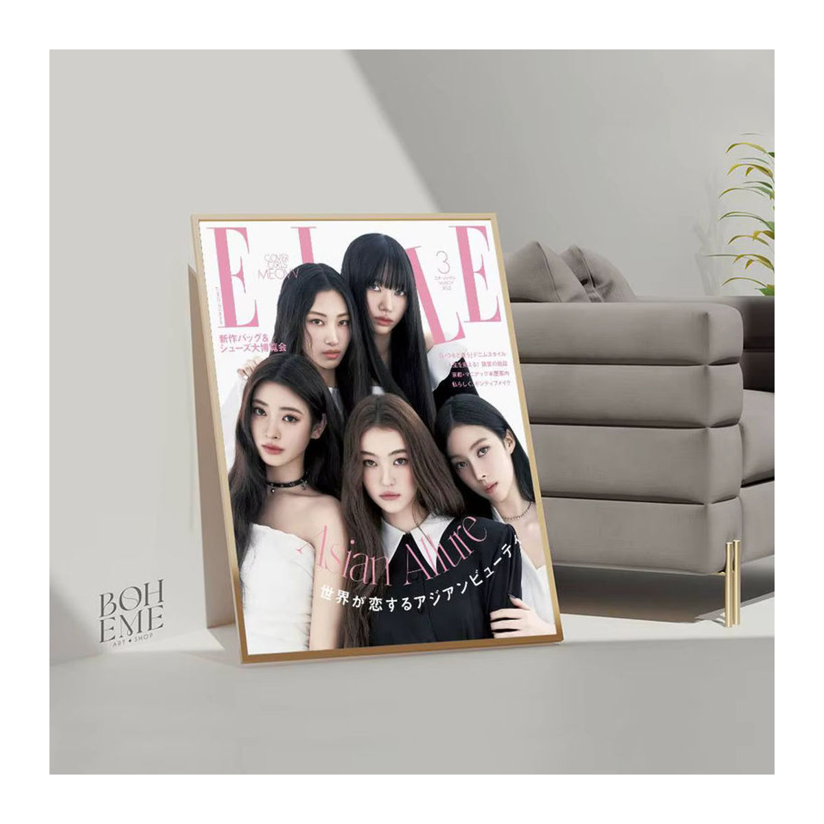 Potdemiel KPOP M-MEOVV Vintage Poster Mehrfarbig, Ästhetische Wandmalerei aus Papier im Hochformat - Bild 5