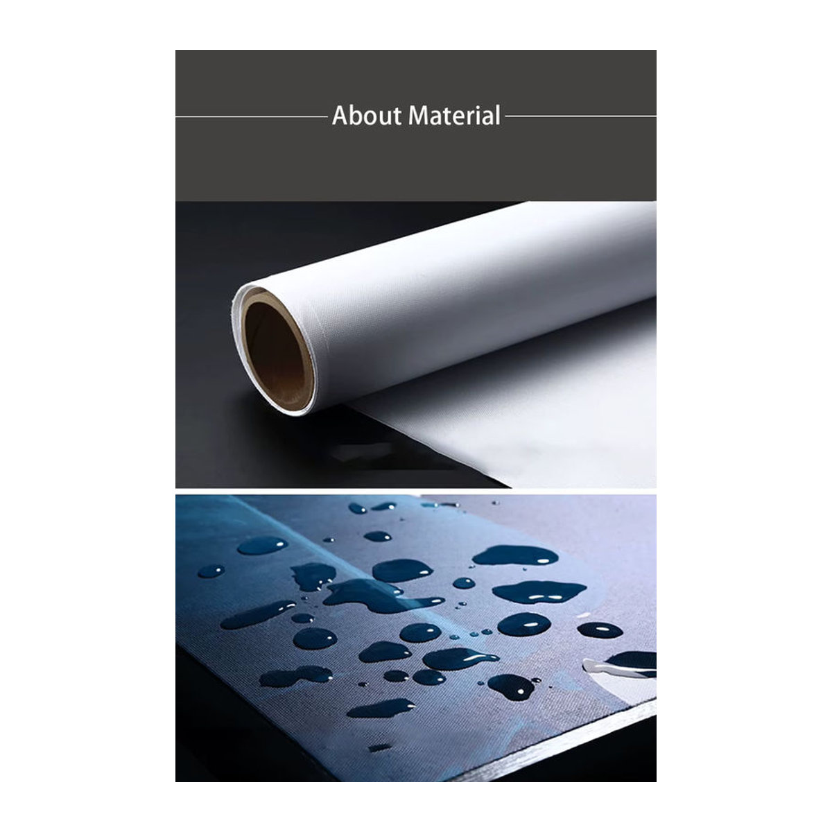 Potdemiel Leinwand Poster mit abstraktem geometrischem Design in Weiß für minimalistische Wanddekoration - Bild 1
