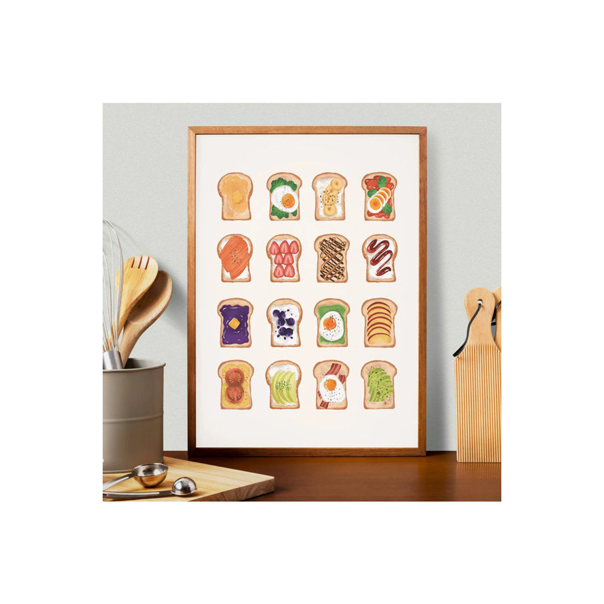Potdemiel Leinwand Wandkunst mit Essen Motiven in Mehrfarbig, Modernes Poster für dein Zuhause - Bild 2
