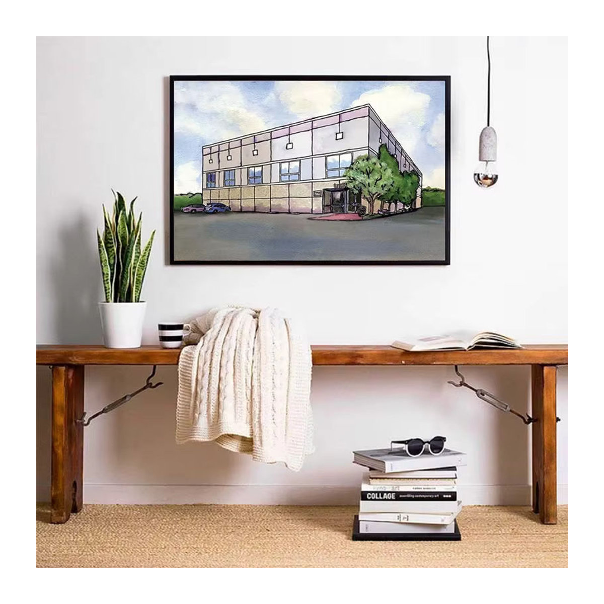 Potdemiel Leinwand Wandkunst Pam Beesly The Office Motiv Aquarell Druck Mehrfarbig - Bild 1