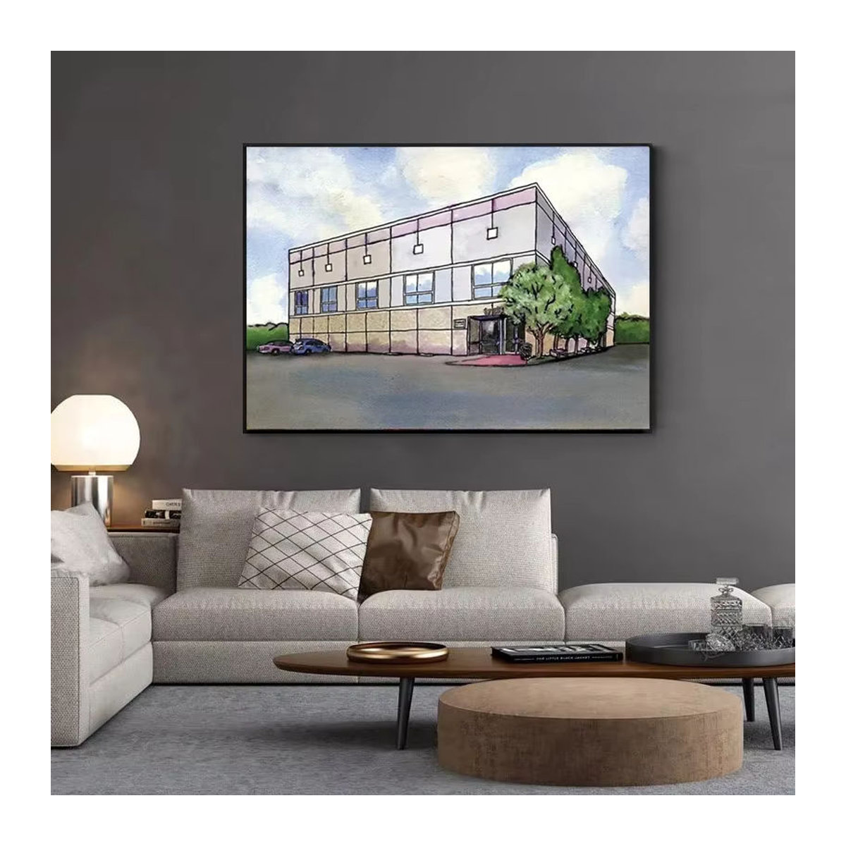 Potdemiel Leinwand Wandkunst Pam Beesly The Office Motiv Aquarell Druck Mehrfarbig - Bild 2