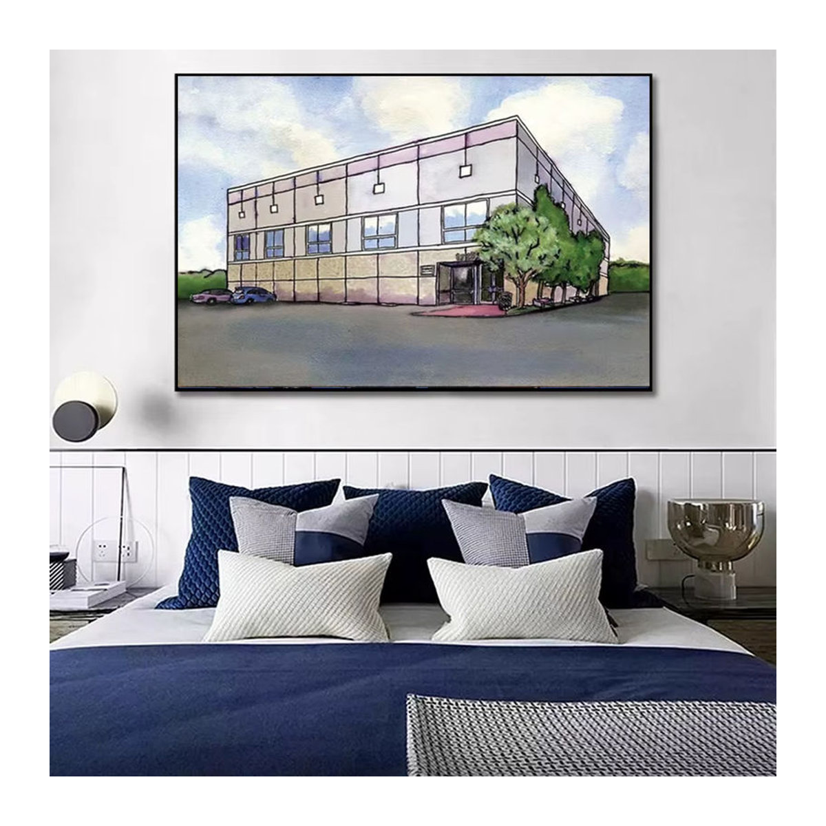 Potdemiel Leinwand Wandkunst Pam Beesly The Office Motiv Aquarell Druck Mehrfarbig - Bild 3