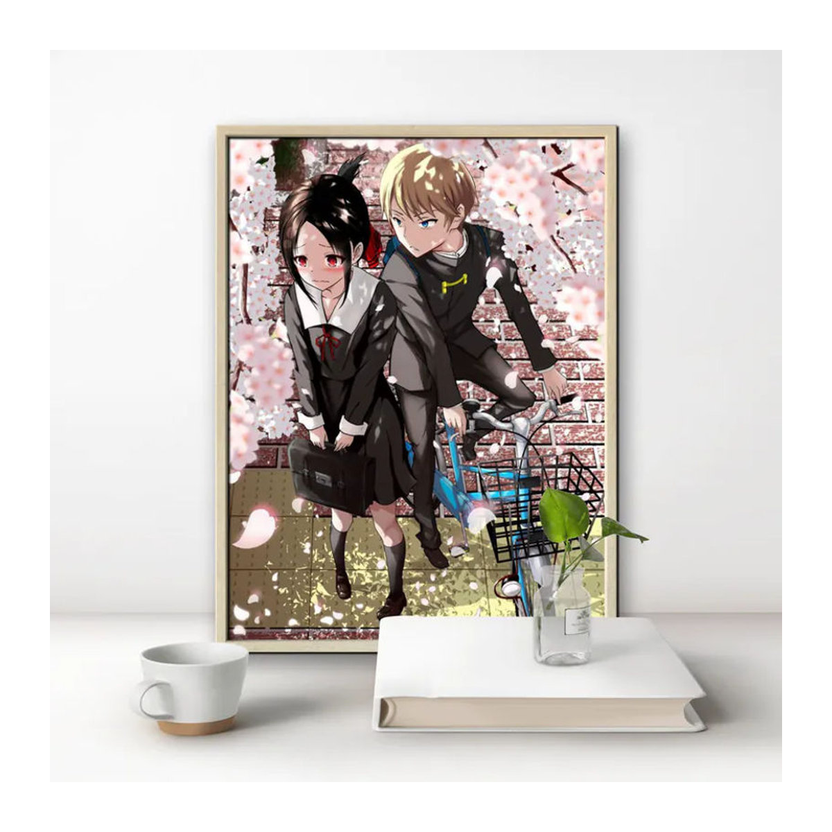 Potdemiel Love Is War Japanischer Anime 5D DIY Vollrund-Diamantmalerei Porträt Dekoration, Mehrfarbig, B/H: 40 x 40 cm - Bild 2