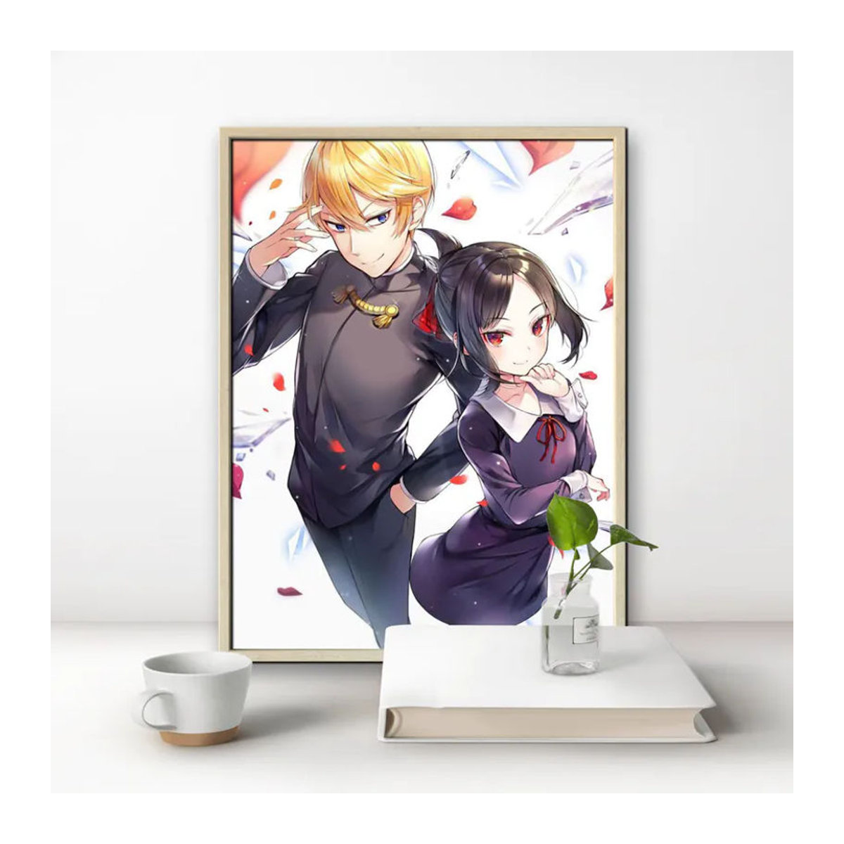 Potdemiel Love Is War Japanischer Anime 5D DIY Vollrund-Diamantmalerei Porträt Dekoration, Mehrfarbig, B/H: 40 x 40 cm - Bild 3