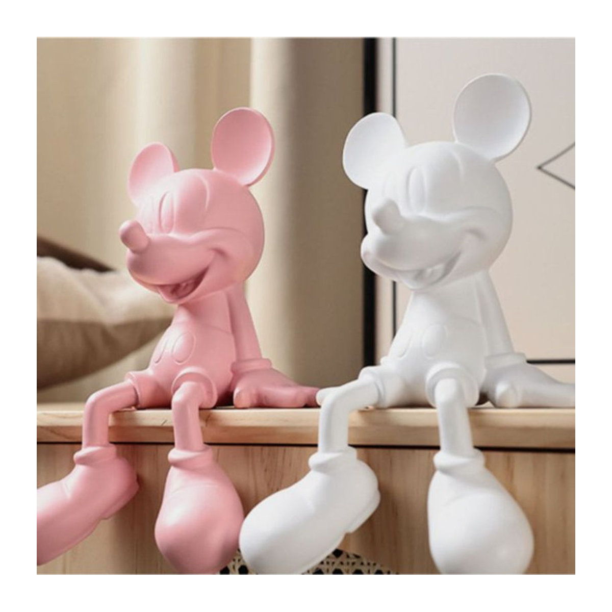 Potdemiel Mickey Maus Statue aus Kunstharz in Schwarz und Mehrfarbig als dekorative Skulptur für dein Büro und Zuhause - Bild 1