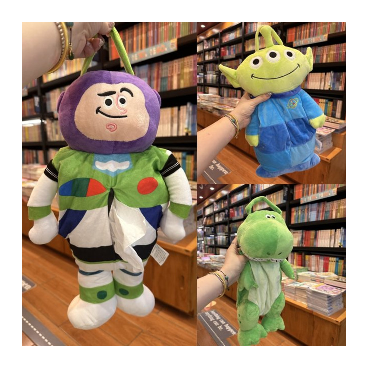 Potdemiel Motiv Taschentuchbox für Kinder mit Buzz Lightyear, Alien und Rex in Mehrfarbig - Bild 1