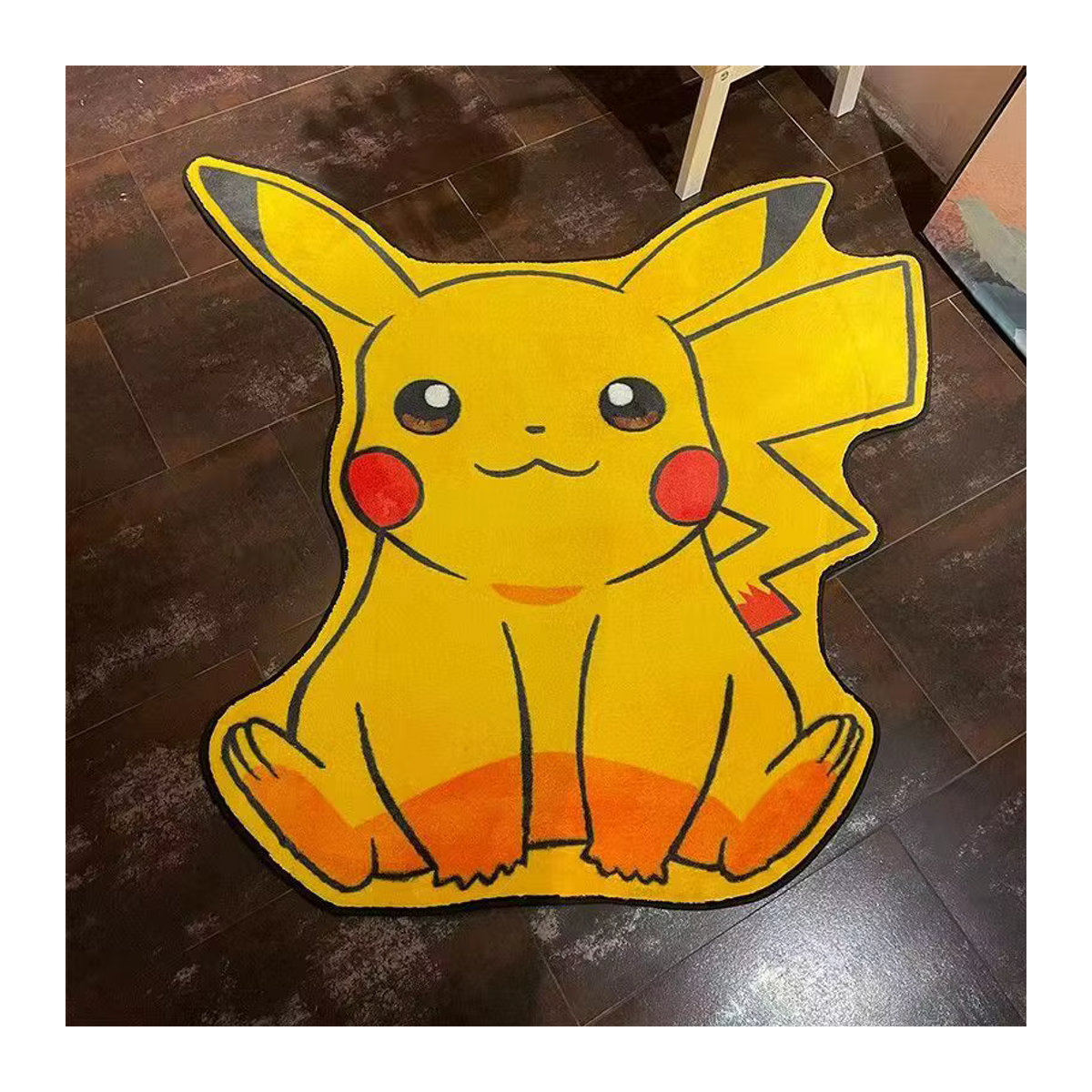 Potdemiel Pokemon Plüschteppich in Orange mit 3D-Design, rutschfeste und saugfähige Bodenmatte für Wohnzimmer und Badezimmer - Bild 4