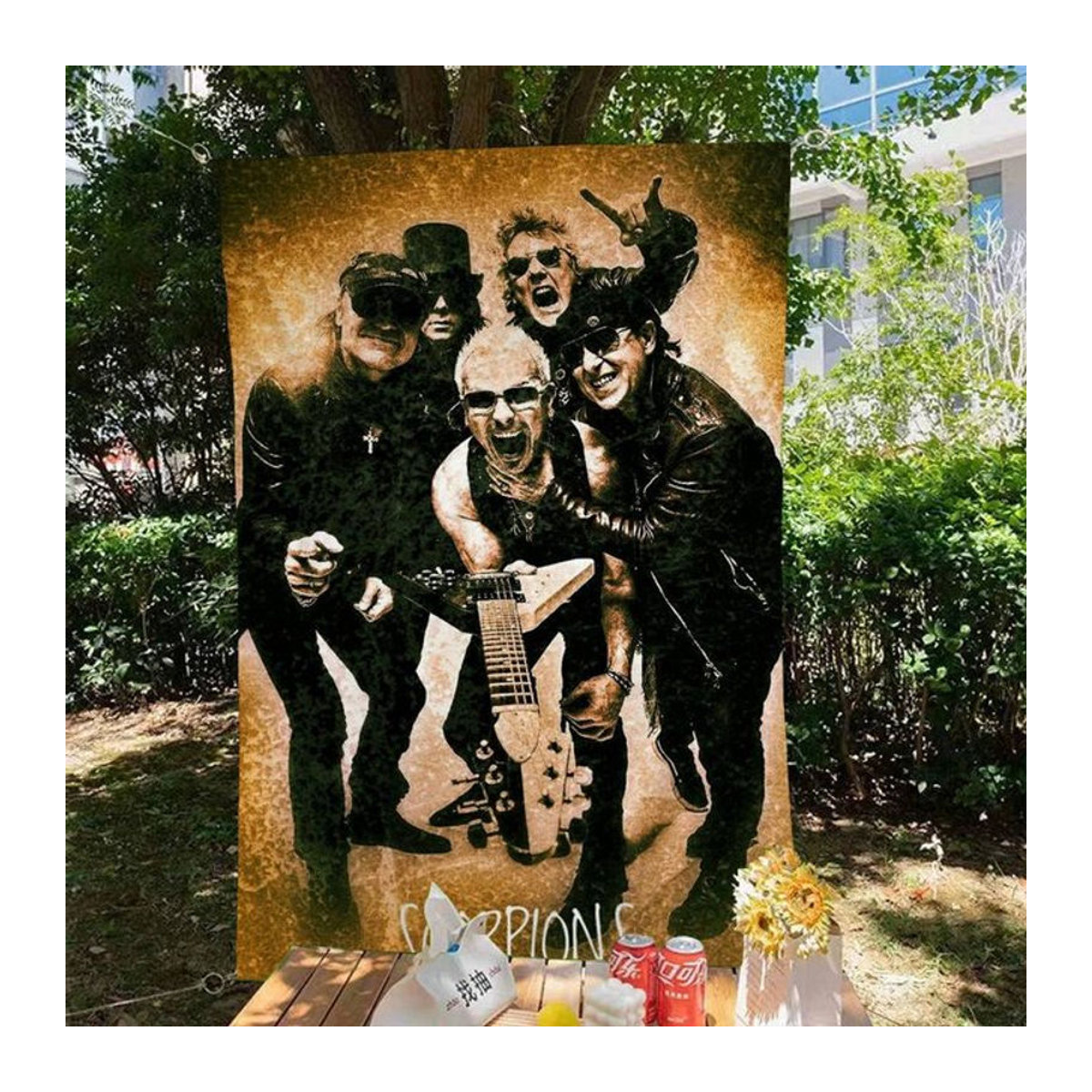 Potdemiel S-Scorpions Dekobanner Science-Fiction Raum Kunst Flagge mehrfarbig - Bild 1