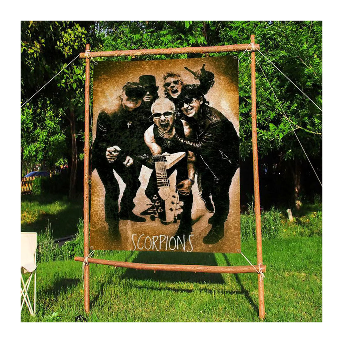 Potdemiel S-Scorpions Dekobanner Science-Fiction Raum Kunst Flagge mehrfarbig - Bild 2