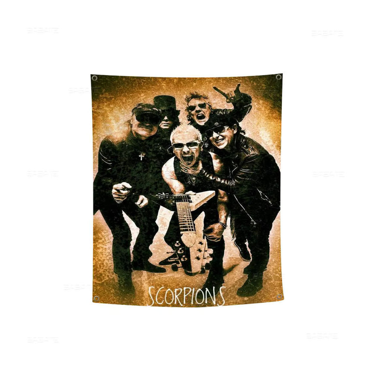 Potdemiel S-Scorpions Dekobanner Science-Fiction Raum Kunst Flagge mehrfarbig - Bild 6