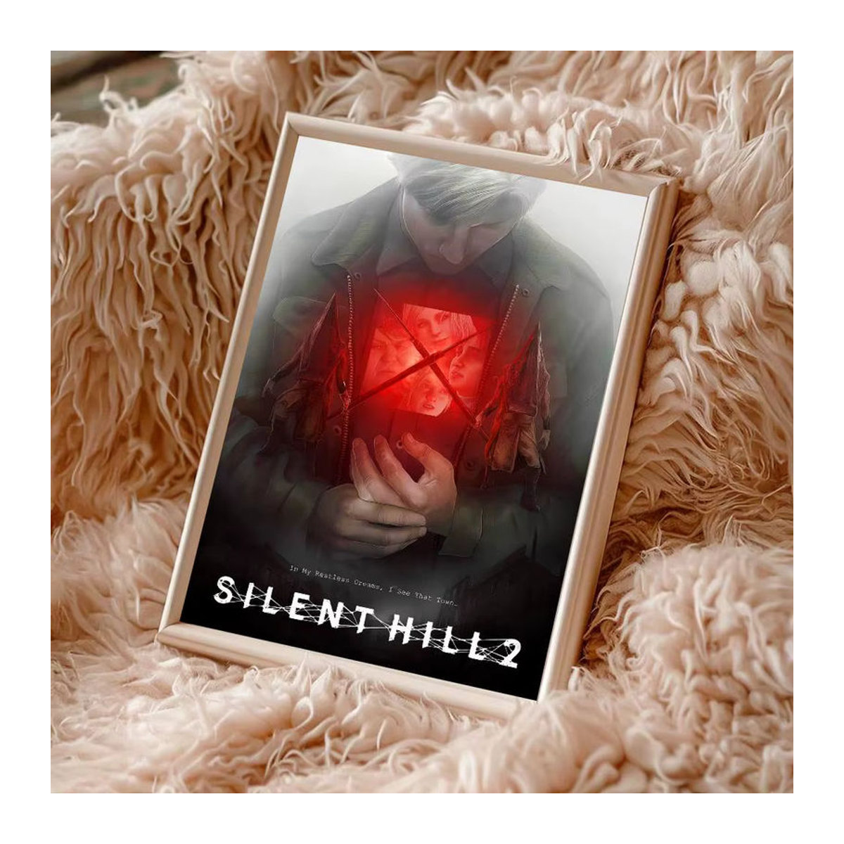 Potdemiel Silent Hill Horror Thriller Poster Vintage Wanddekoration aus Papier, mehrfarbig, Hochformat - Bild 4