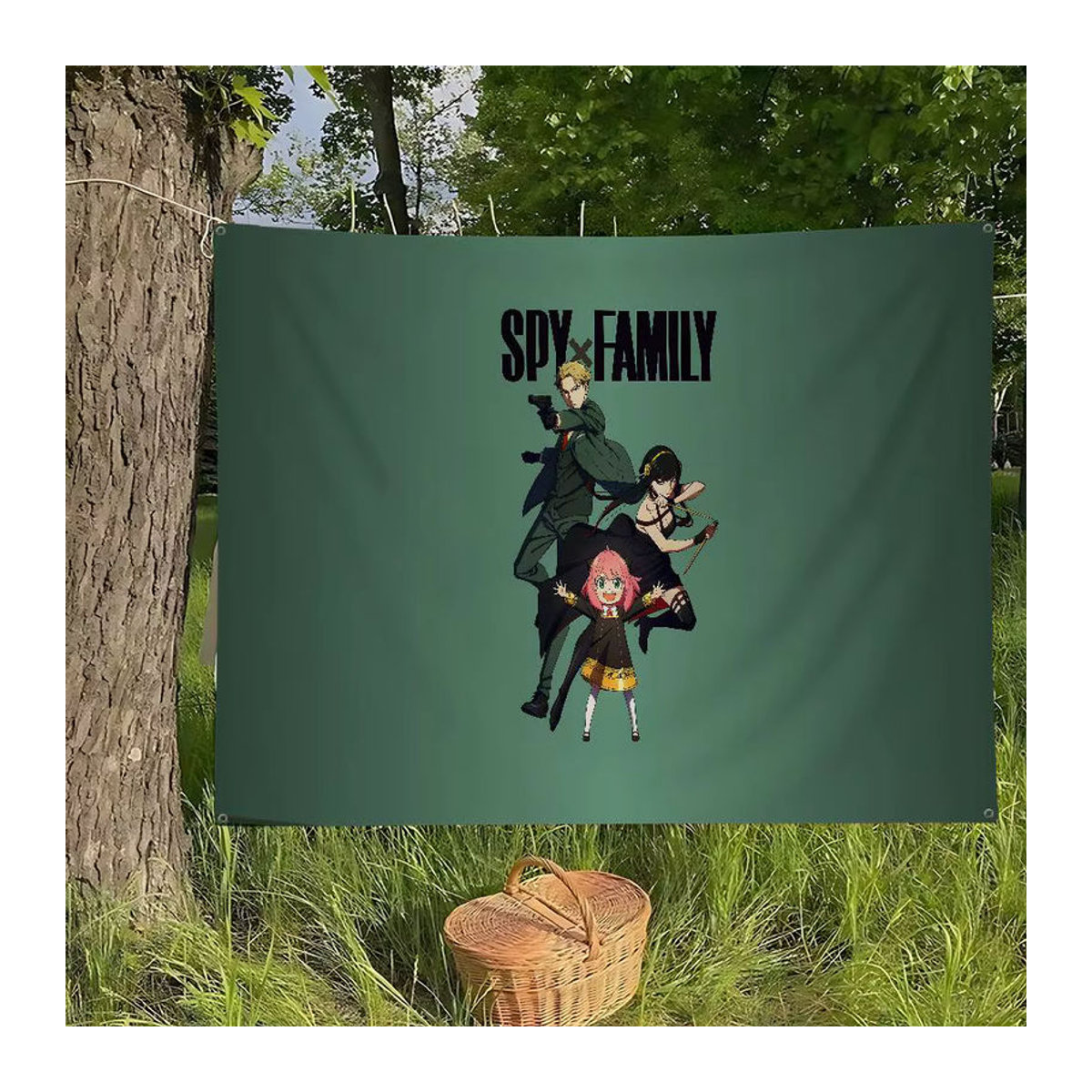 Potdemiel Spy X Family Banner Dekoration aus Textil in Grün - Bild 2