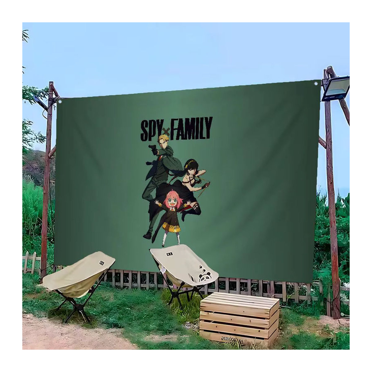 Potdemiel Spy X Family Banner Dekoration aus Textil in Grün - Bild 4
