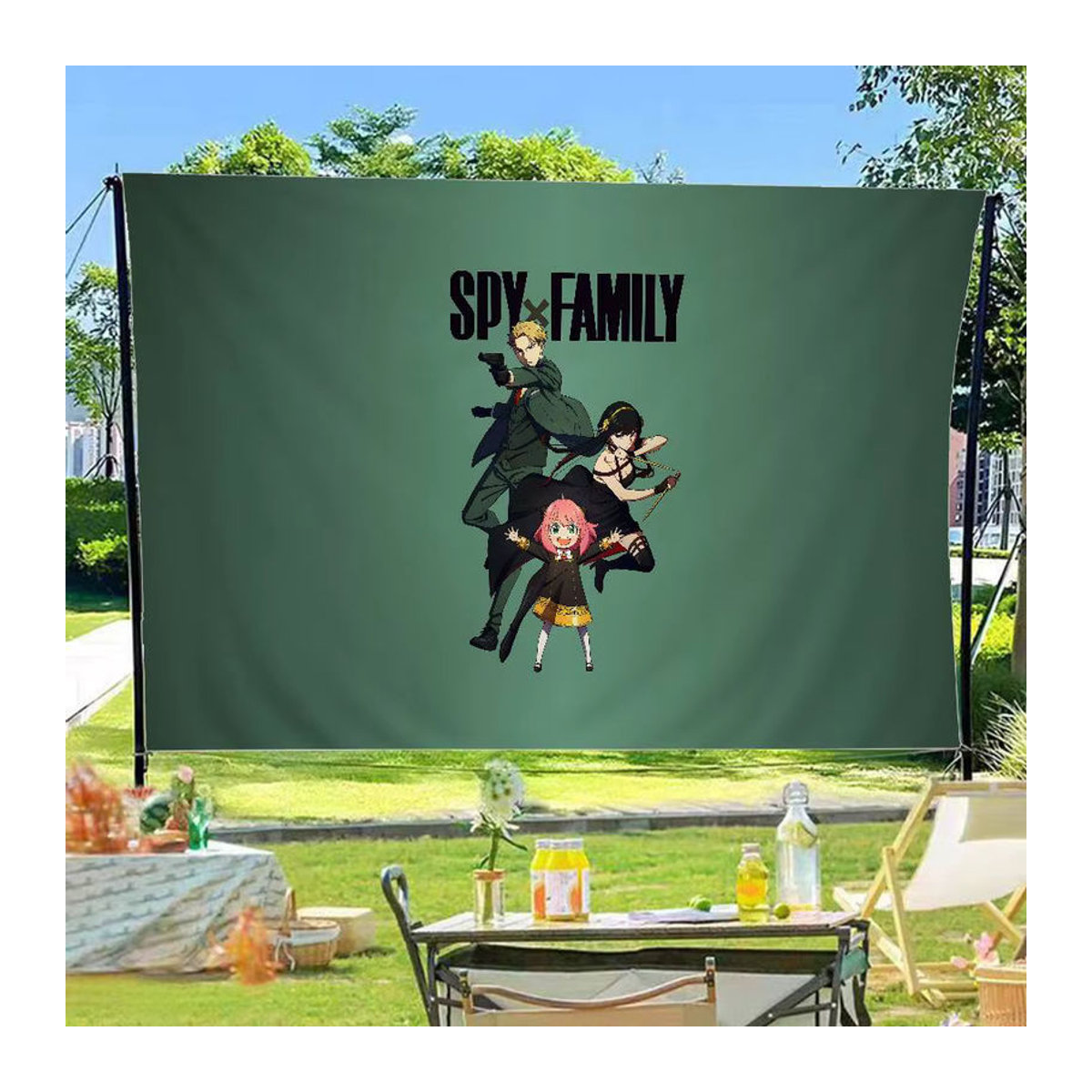 Potdemiel Spy X Family Banner Dekoration aus Textil in Grün - Bild 5