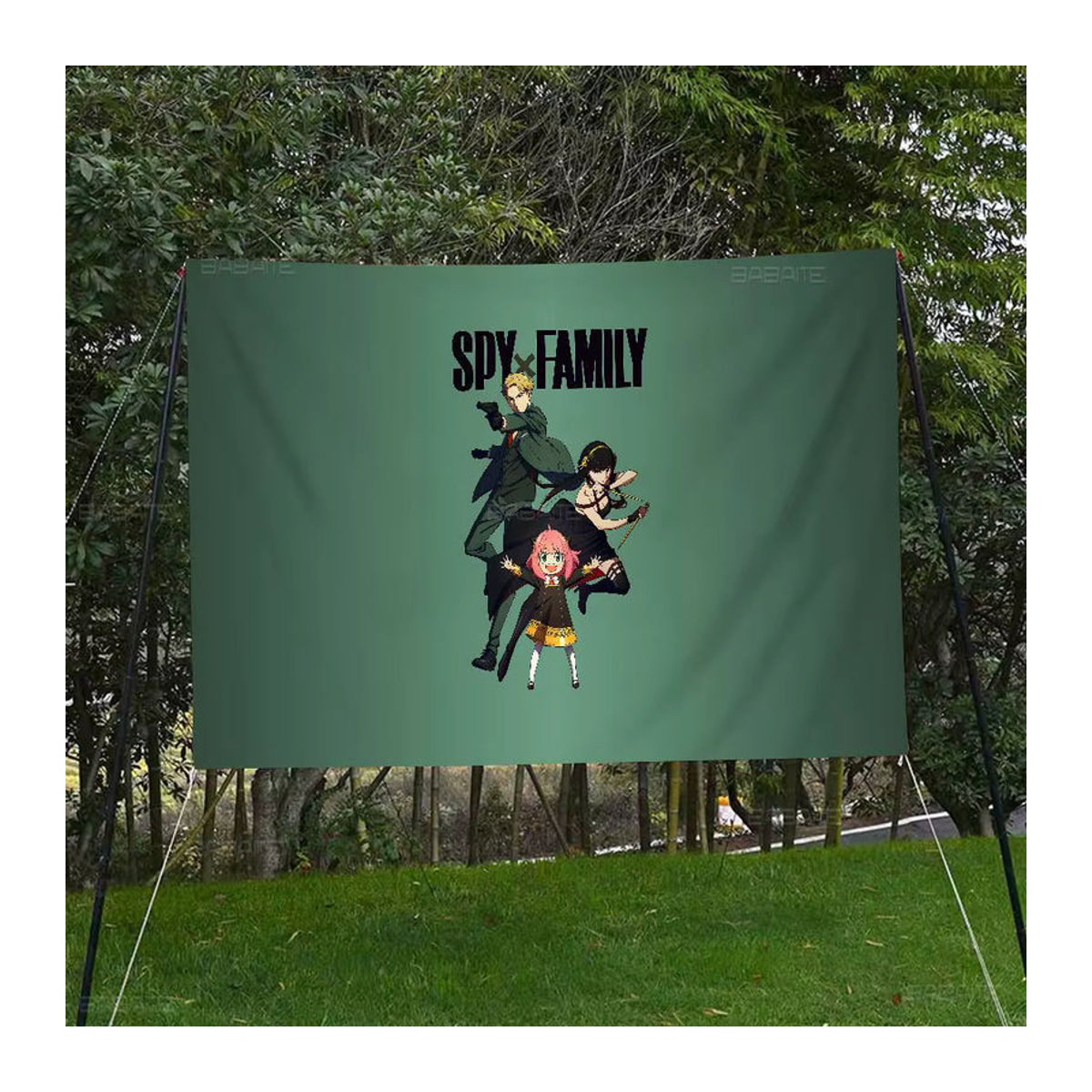 Potdemiel Spy X Family Banner Dekoration aus Textil in Grün - Bild 6