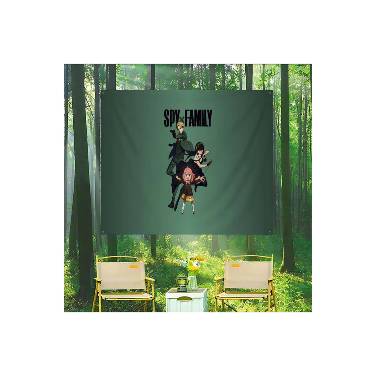 Potdemiel Spy X Family Banner Dekoration aus Textil in Grün - Bild 7