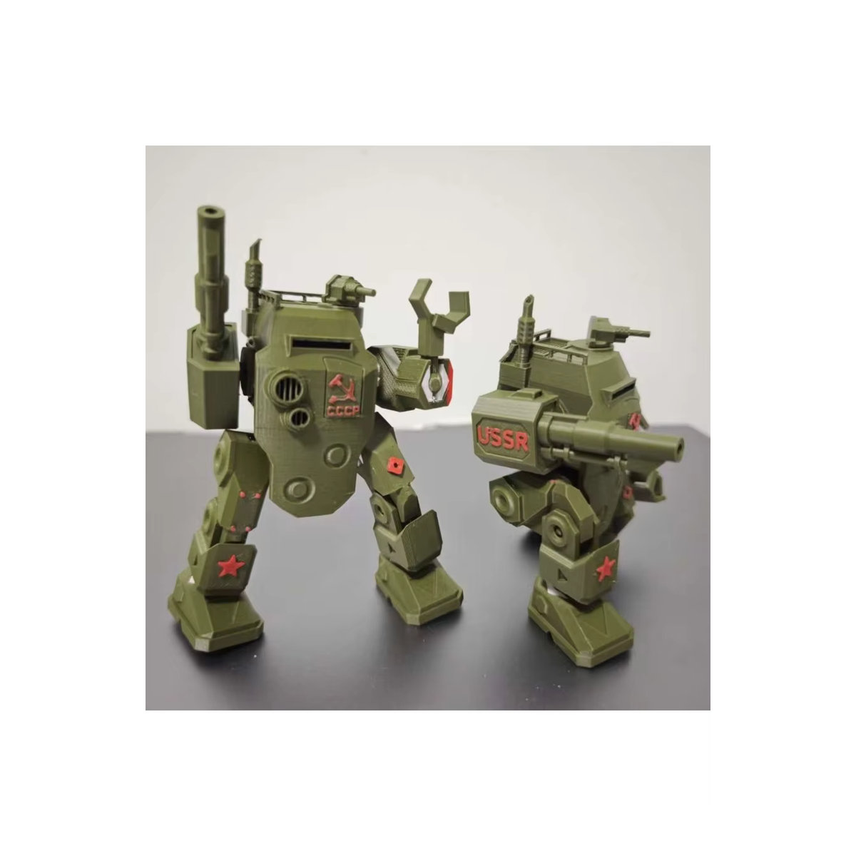 Potdemiel T-340-85 Steampunk Mecha Modell Panzer in Grün aus Kunststoff - Bild 7