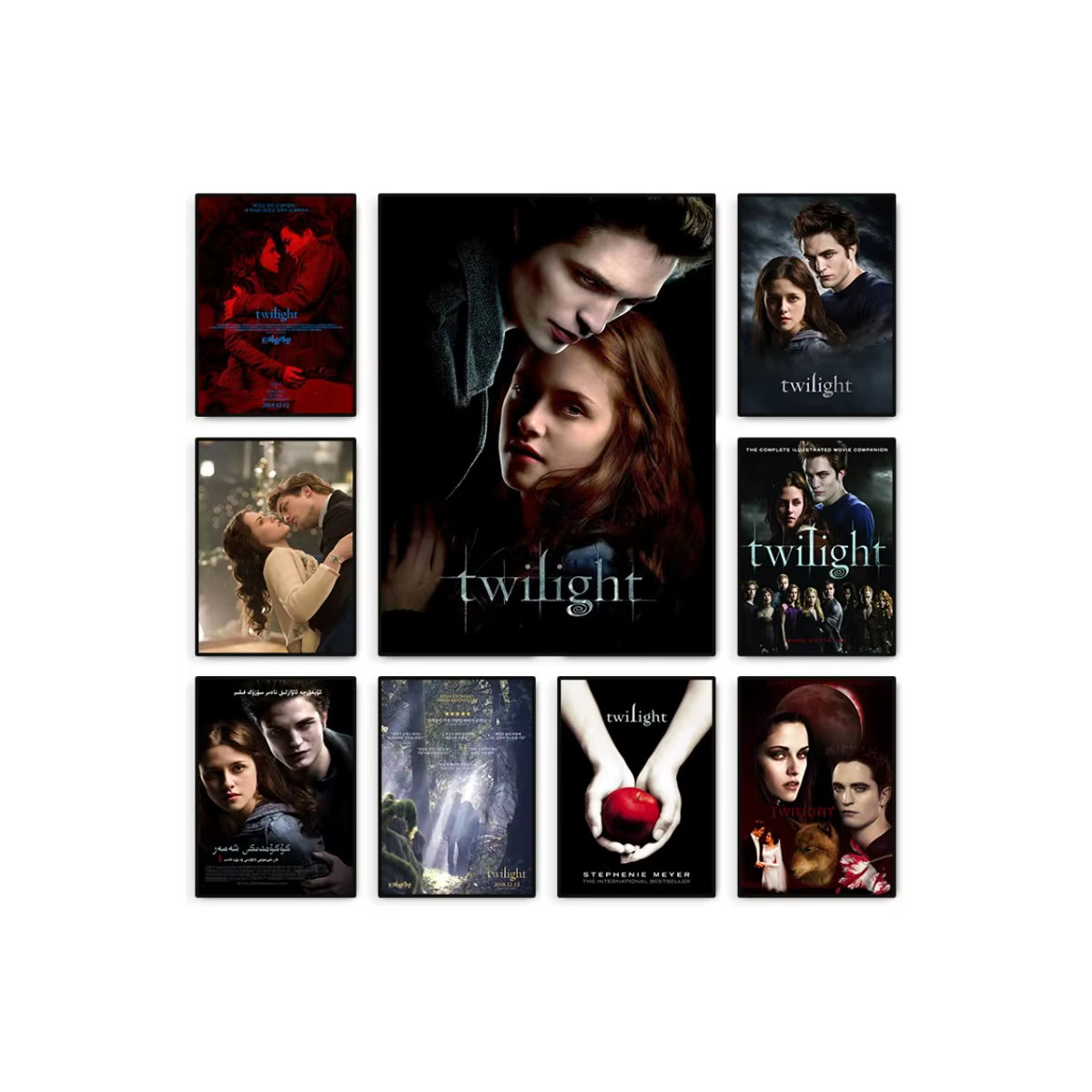 Potdemiel Twilight Film Poster Leinwand Porträt Edward und Bella Wandbild mehrfarbig - Bild 2