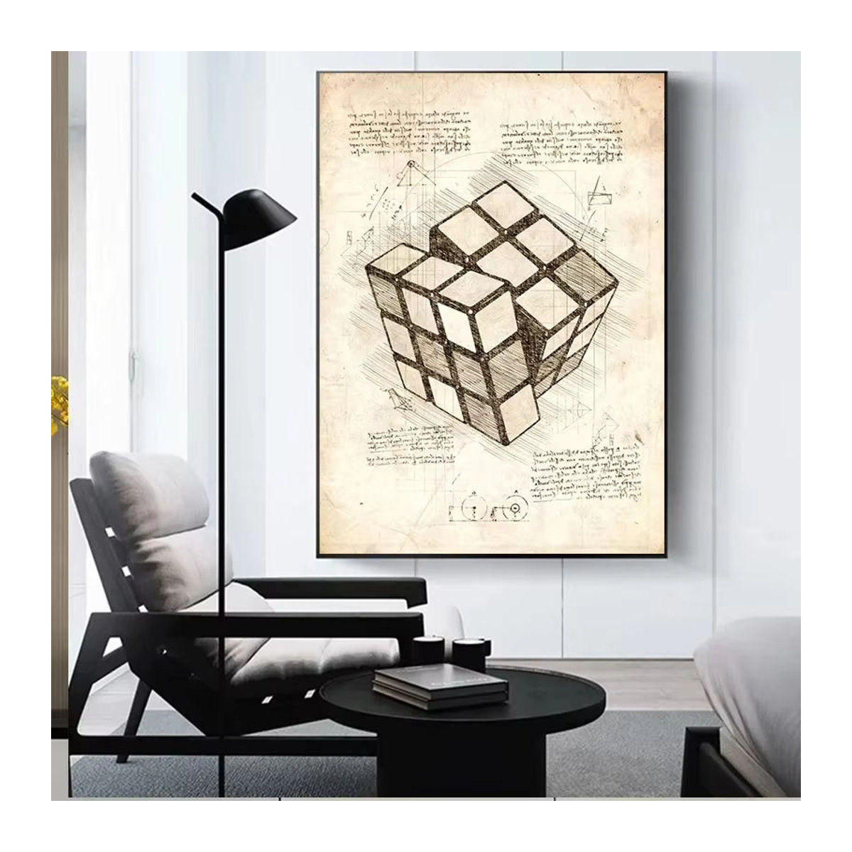 Potdemiel Vintage Videospiel VR Gaming Leinwandposter mit Skizzen-Motiv, mehrfarbig, abstraktes Wandbild für dein Gamer Zimmer - Bild 2