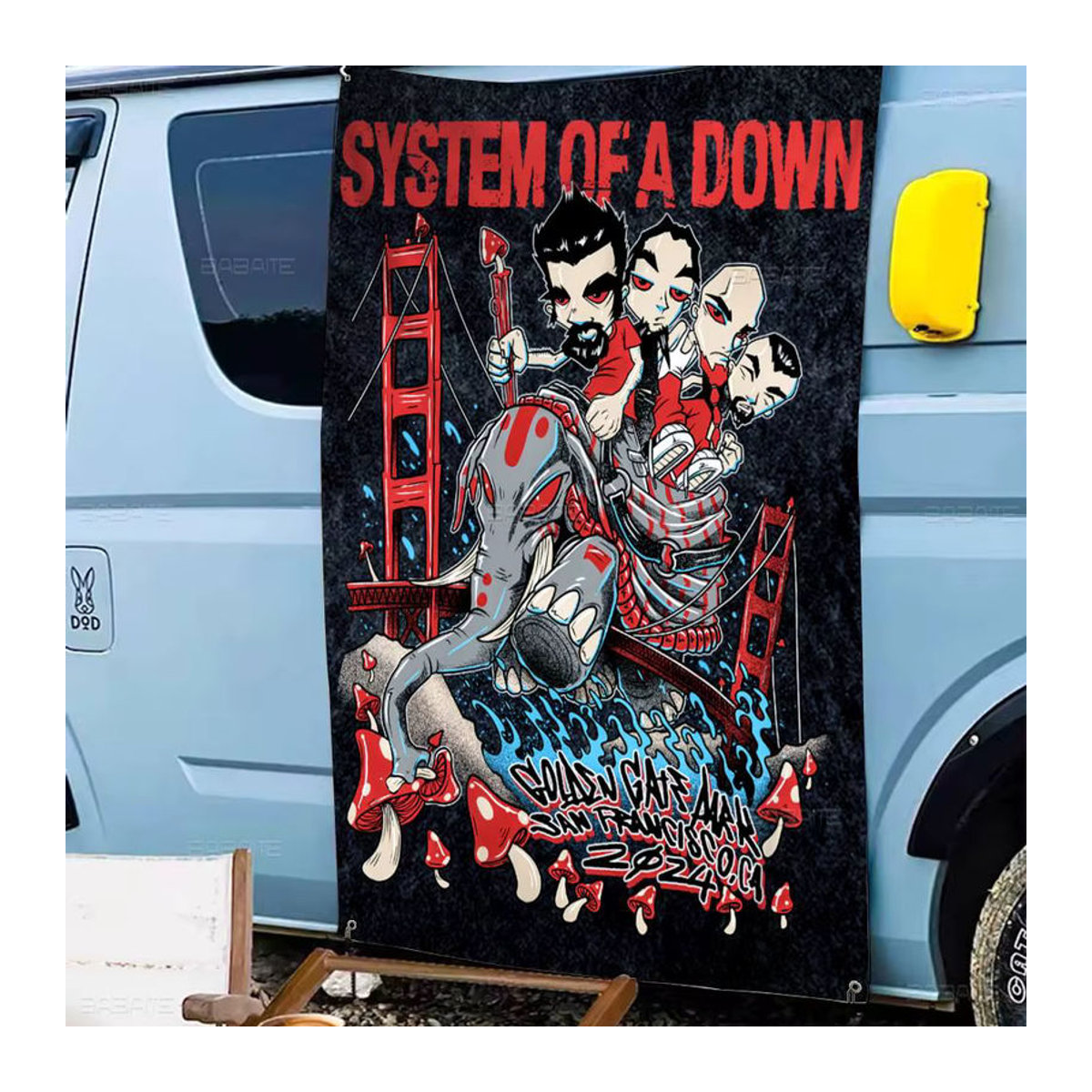 Potdemiel Wandbanner System Of A Down Mehrfarbig Bedruckte Textil Flagge zur Dekoration - Bild 2