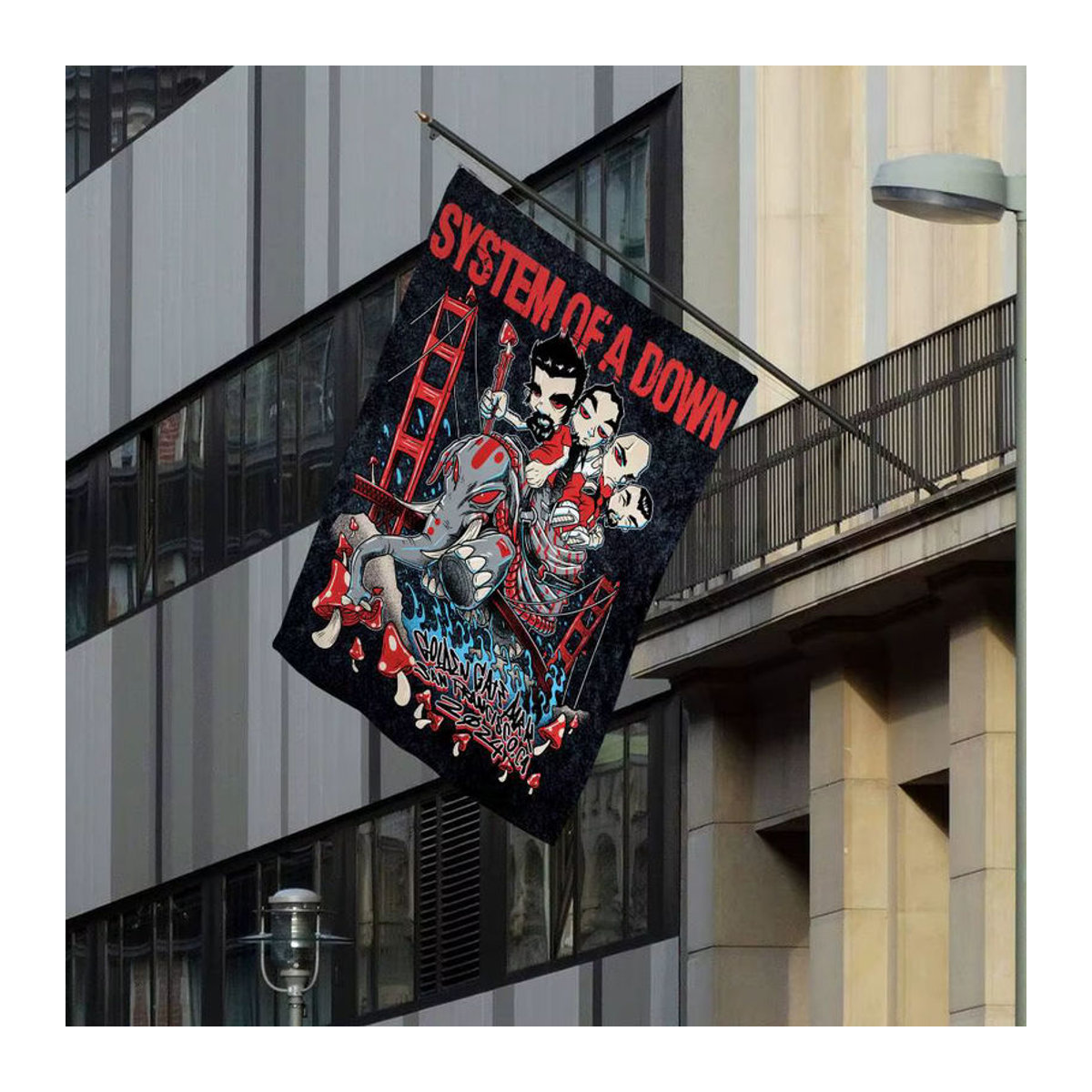 Potdemiel Wandbanner System Of A Down Mehrfarbig Bedruckte Textil Flagge zur Dekoration - Bild 4