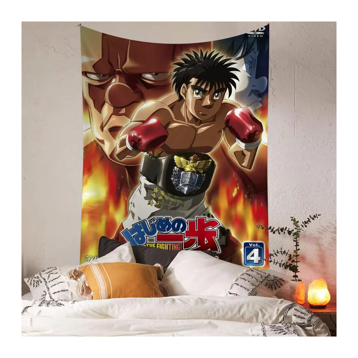 Potdemiel Wandbehang Hajime no ippo Porträt im Bohemian Stil, mehrfarbig, Textil, B: 70 cm, H: 50 cm - Bild 2