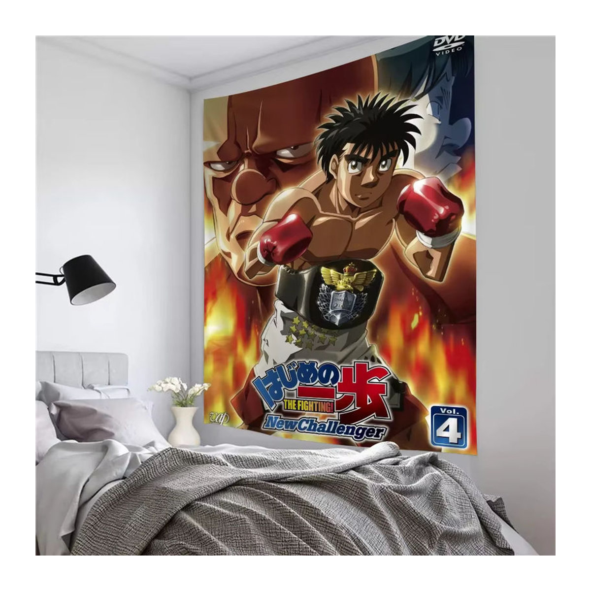 Potdemiel Wandbehang Hajime no ippo Porträt im Bohemian Stil, mehrfarbig, Textil, B: 70 cm, H: 50 cm - Bild 6