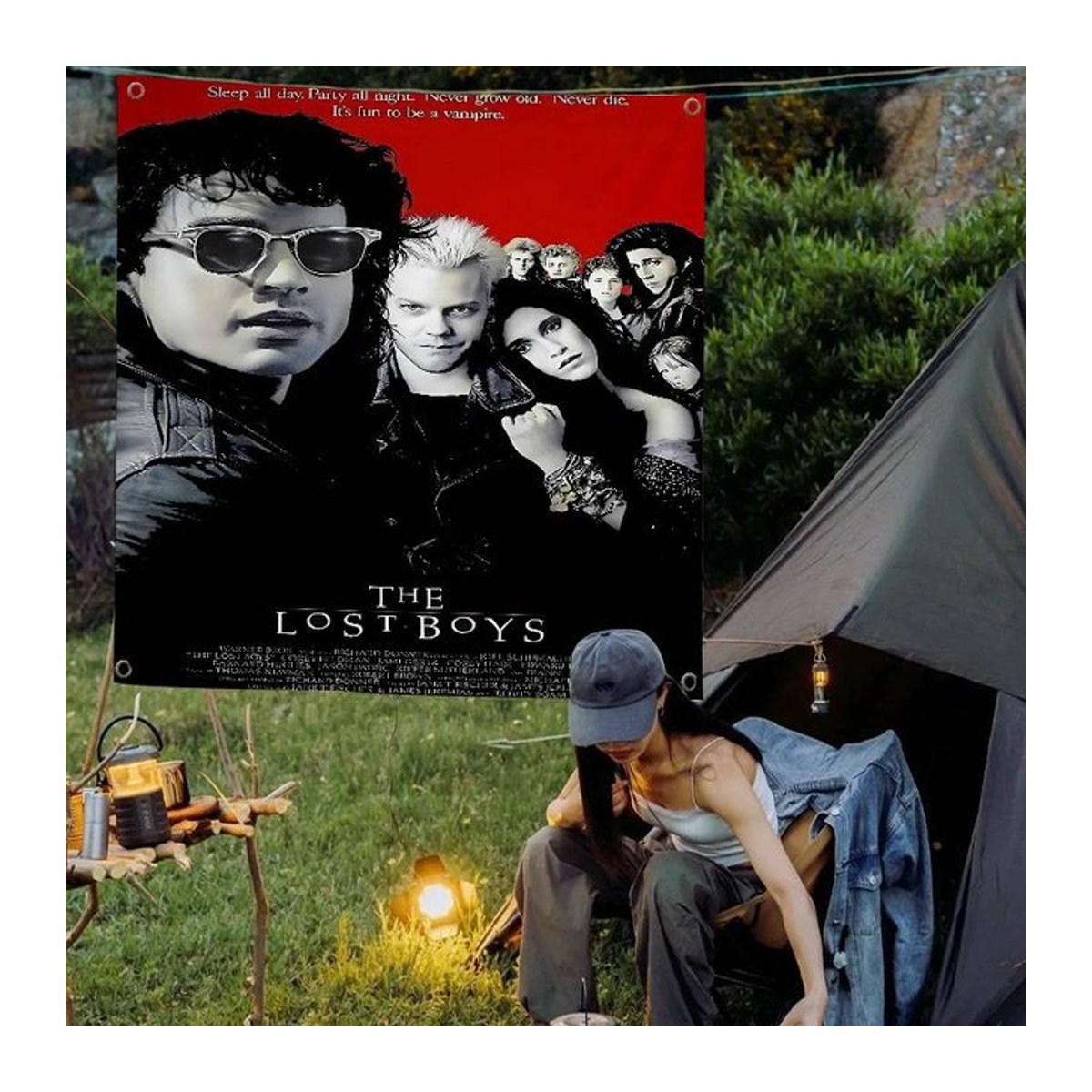 Potdemiel Wandbehang Lost Boys Classic Movie Bunte Flagge im Bohemian Mandala Design, mehrfarbig, B/H: 70 x 50 cm - Bild 1