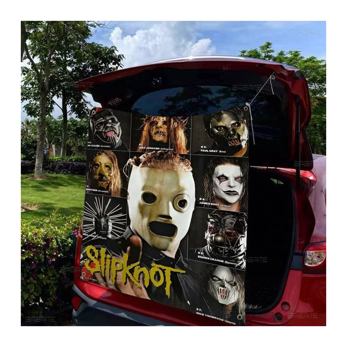 Potdemiel Wandbehang Slipknot Heavy Metal Rock Band Mandala Wandbanner mehrfarbig - Bild 1
