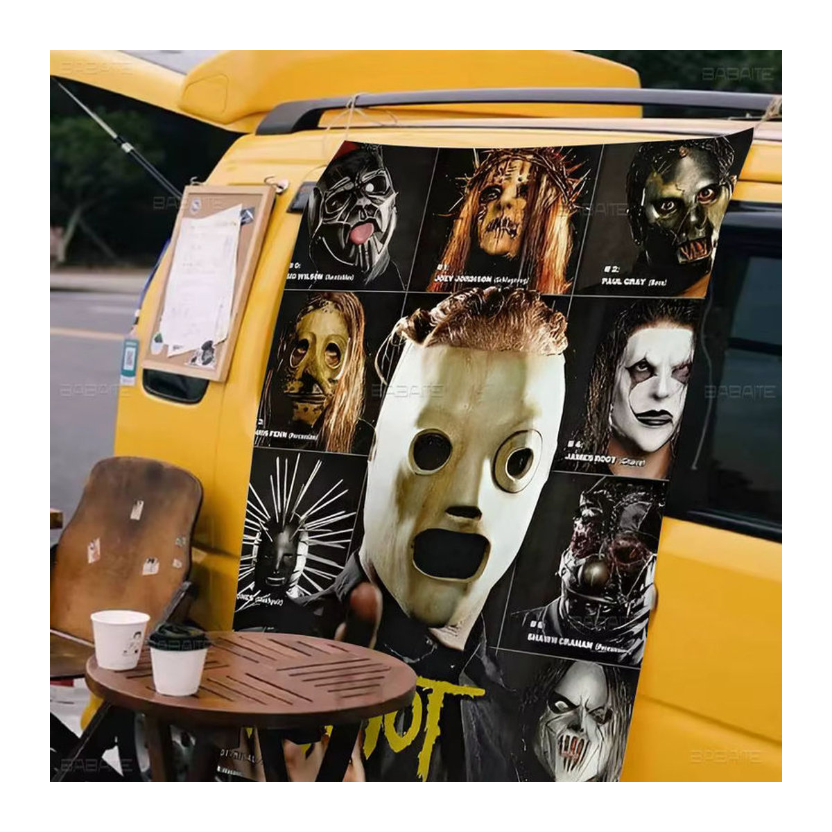 Potdemiel Wandbehang Slipknot Heavy Metal Rock Band Mandala Wandbanner mehrfarbig - Bild 3