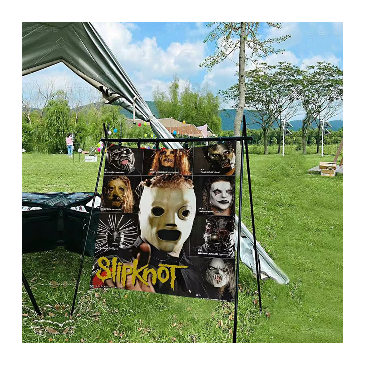 Potdemiel Wandbehang Slipknot Heavy Metal Rock Band Mandala Wandbanner mehrfarbig - Bild 6