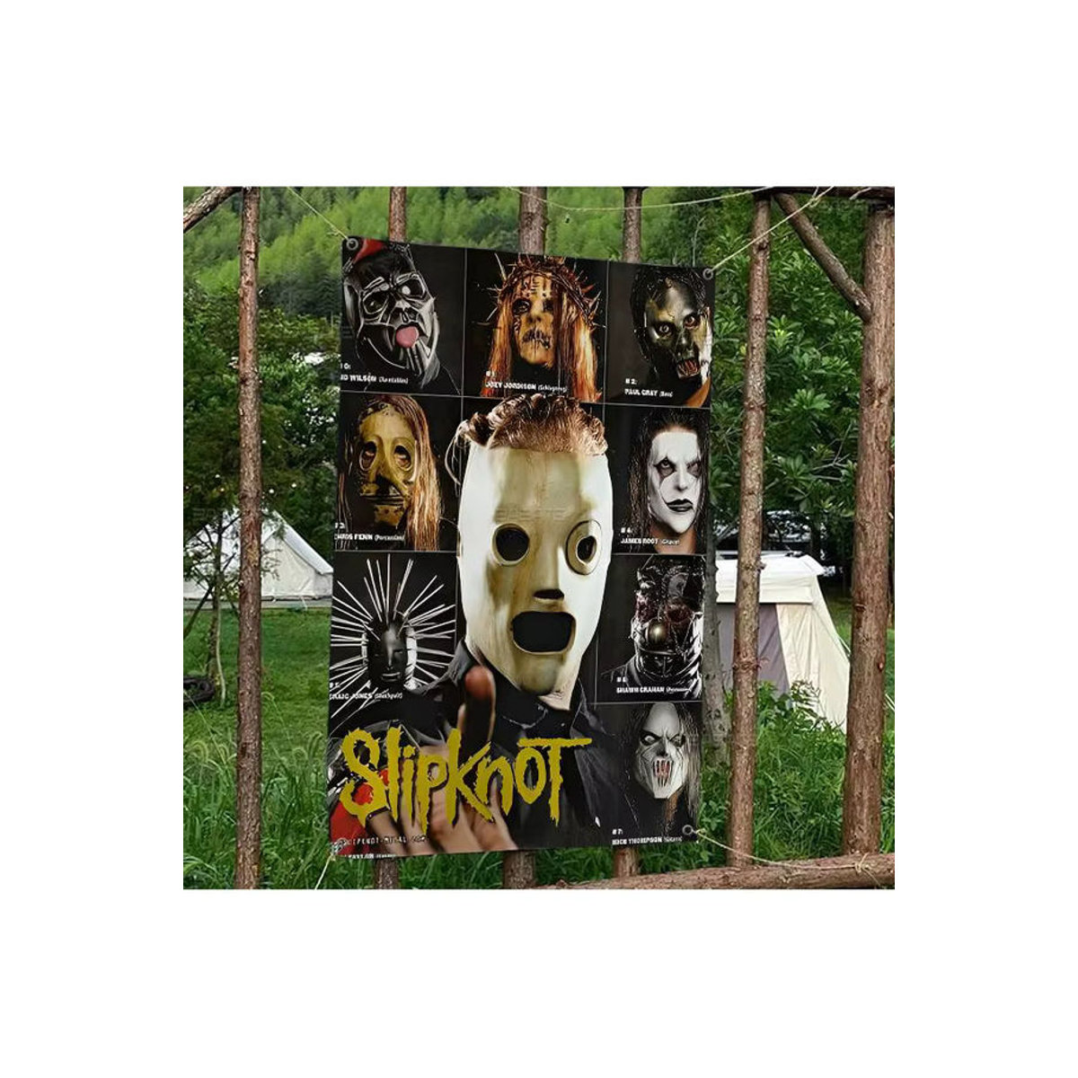Potdemiel Wandbehang Slipknot Heavy Metal Rock Band Mandala Wandbanner mehrfarbig - Bild 7
