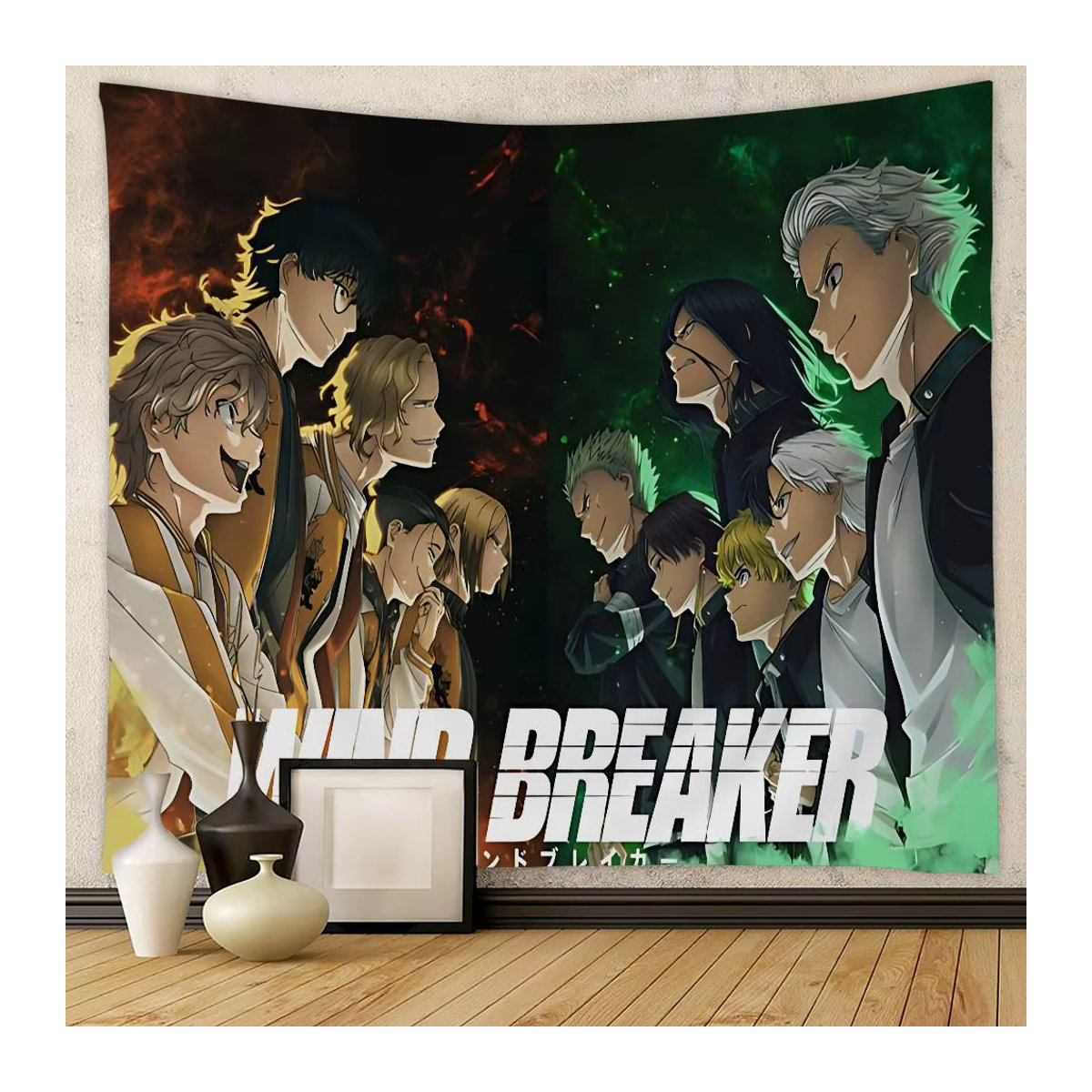 Potdemiel Wandbehang Wind Breaker Anime Cartoon Tapisserie in Mehrfarbig, B/H: 70 x 70 cm - Bild 3