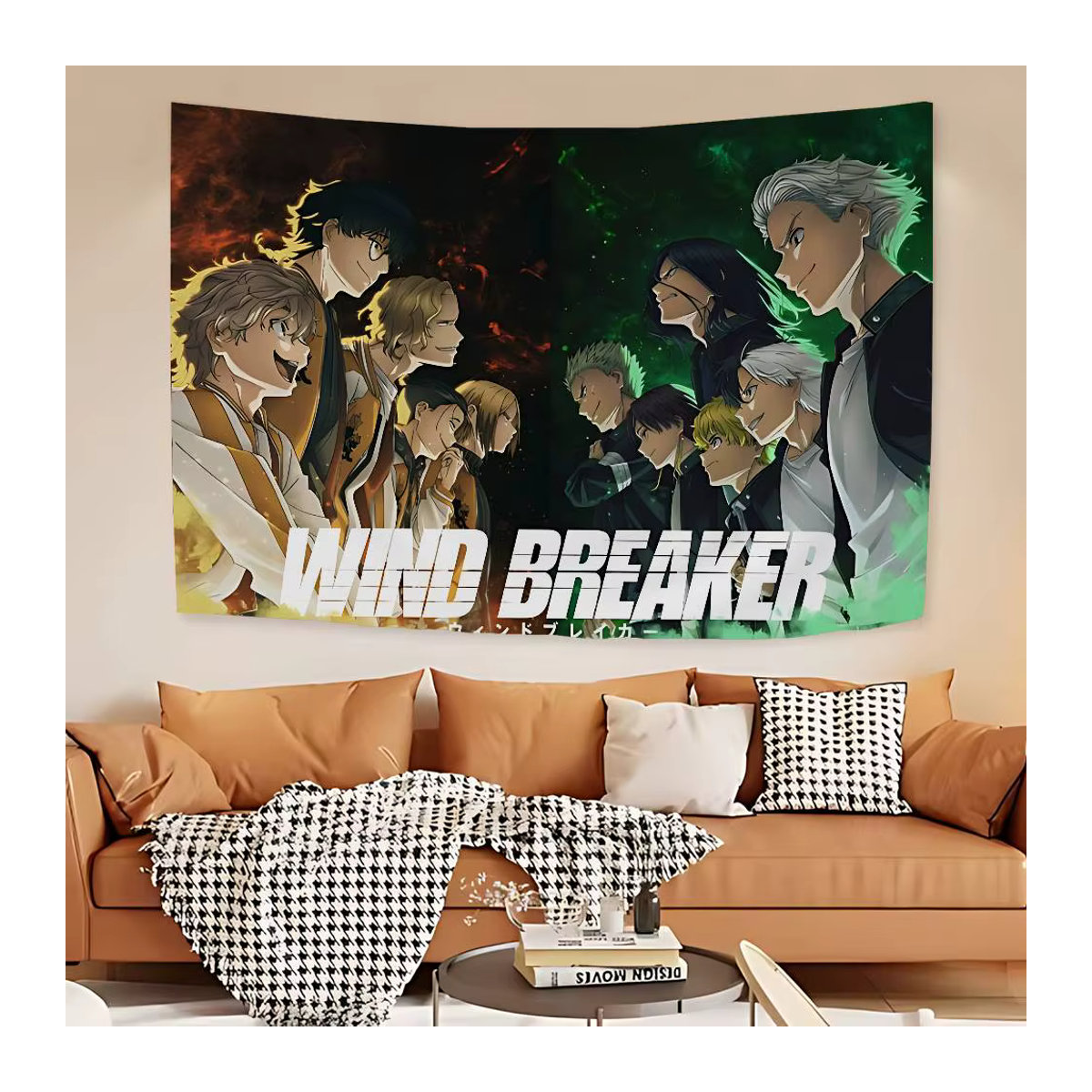 Potdemiel Wandbehang Wind Breaker Anime Cartoon Tapisserie in Mehrfarbig, B/H: 70 x 70 cm - Bild 5