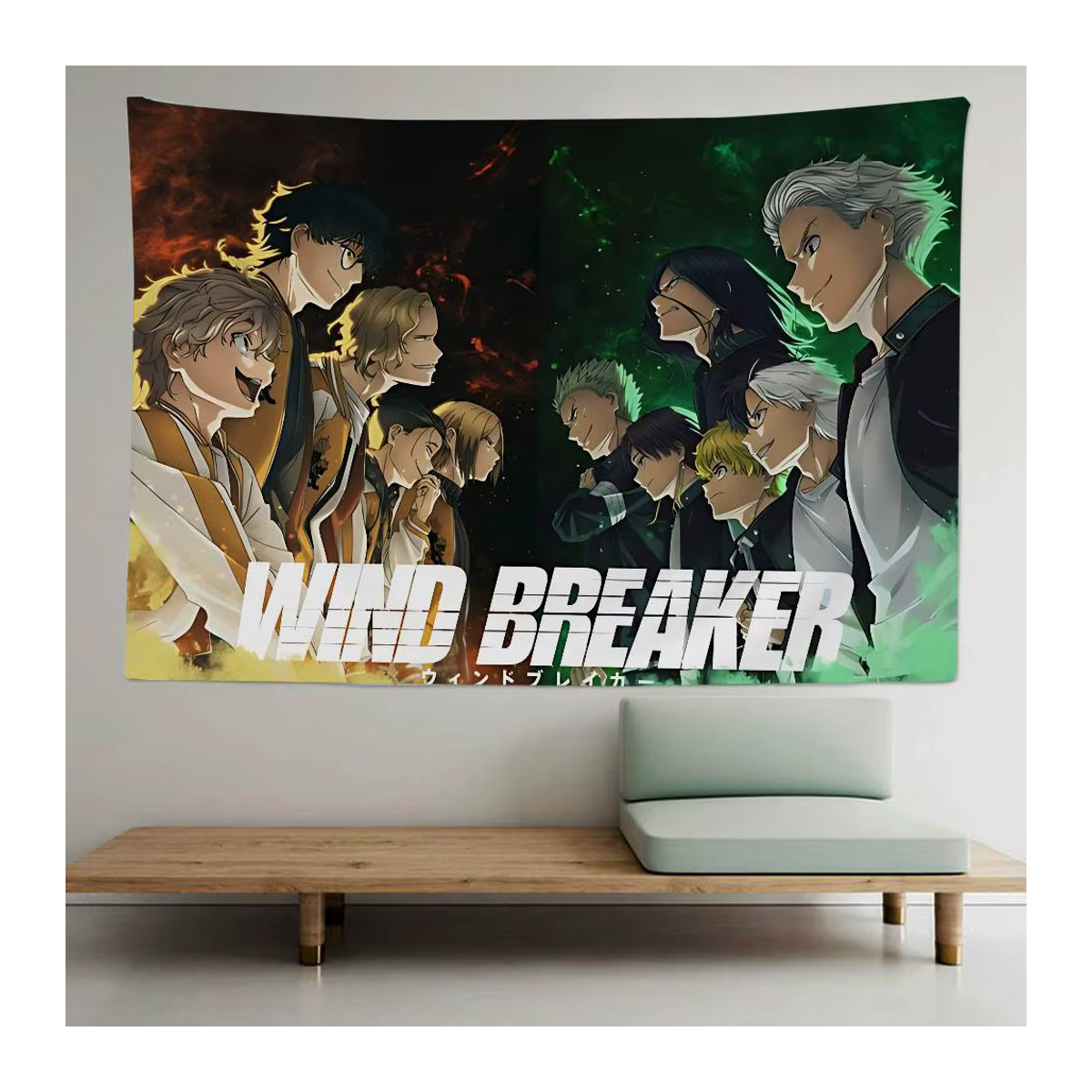 Potdemiel Wandbehang Wind Breaker Anime Cartoon Tapisserie in Mehrfarbig, B/H: 70 x 70 cm - Bild 6