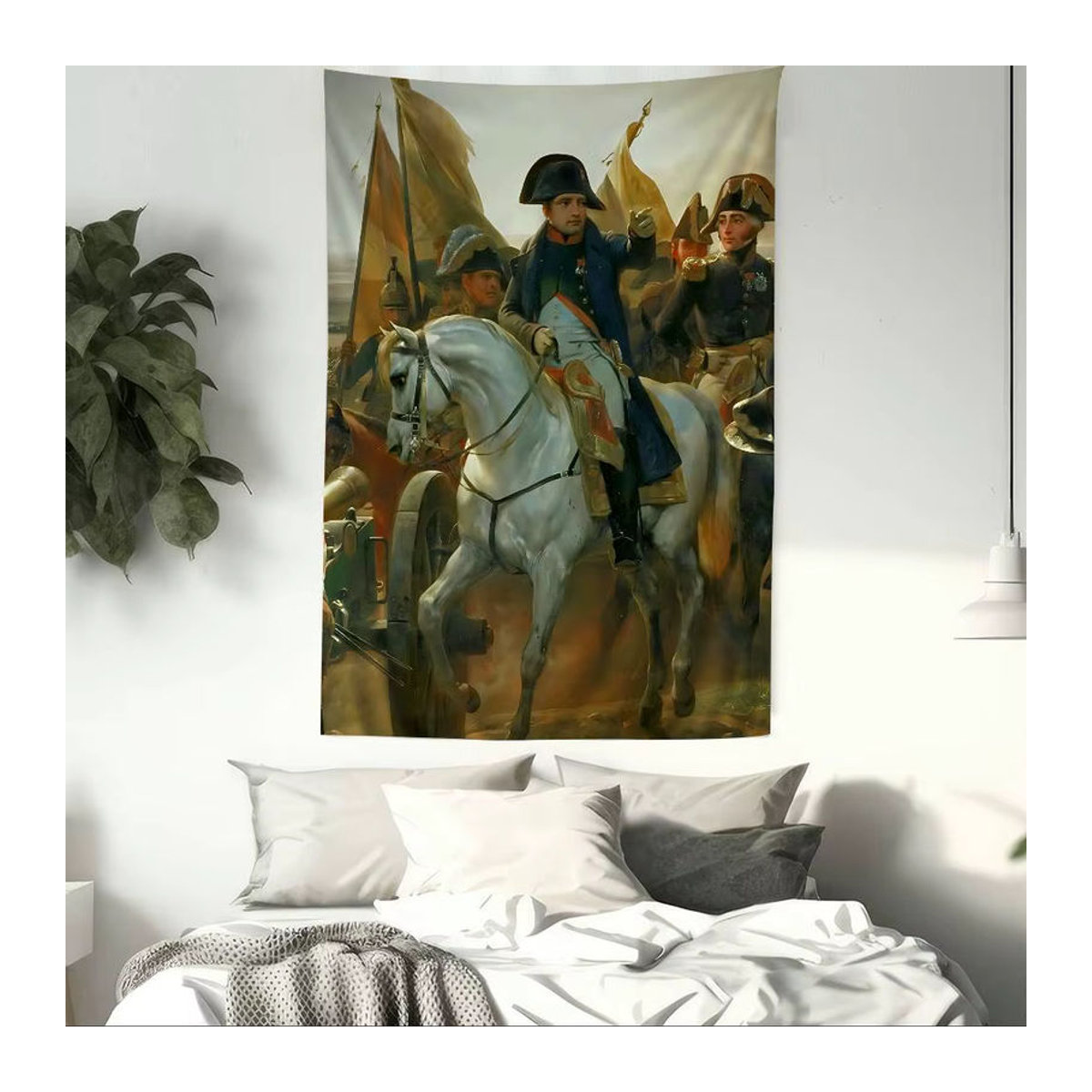 Potdemiel Wandteppich Napoleon Bonaparte Porträt Mehrfarbig Bohemian Wandbehang Textil - Bild 2