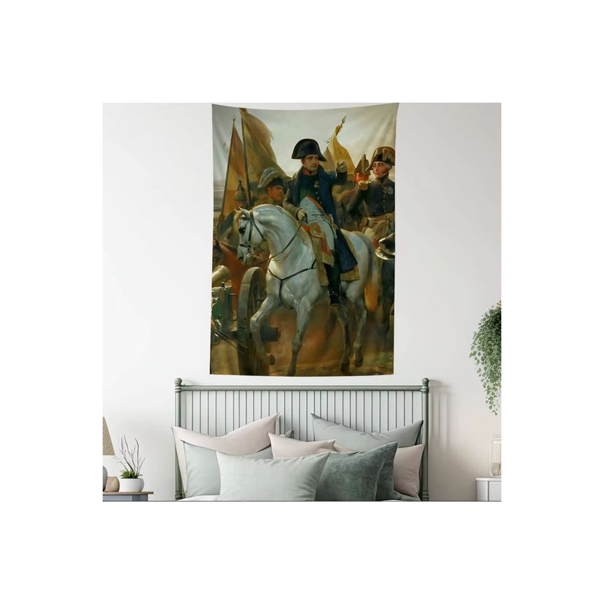 Potdemiel Wandteppich Napoleon Bonaparte Porträt Mehrfarbig Bohemian Wandbehang Textil - Bild 7
