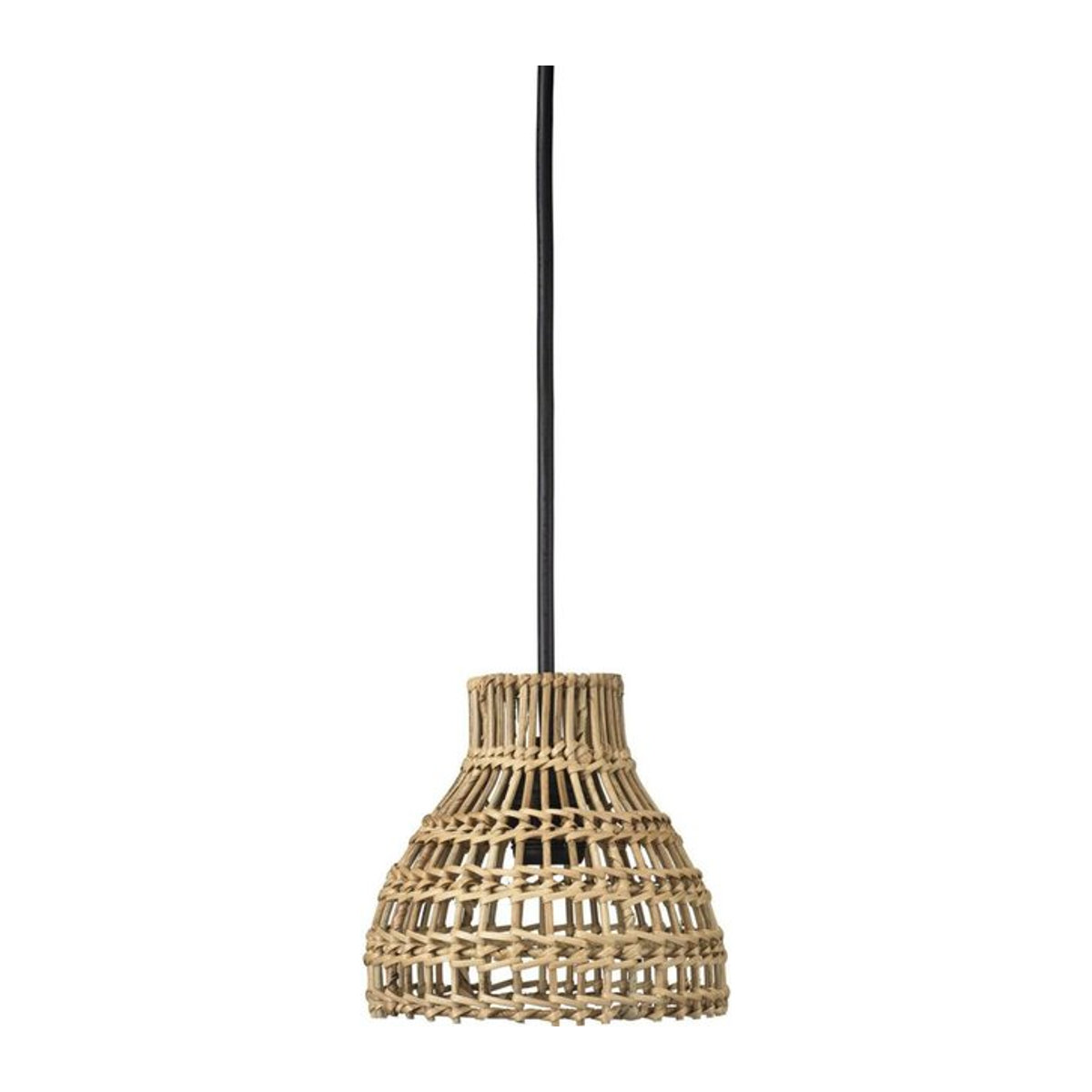PR Home Pendelleuchte Sarah in Beige im Bohemian Stil aus Rattan, B/T/H: 18 x 18 x 18 cm - Bild 1