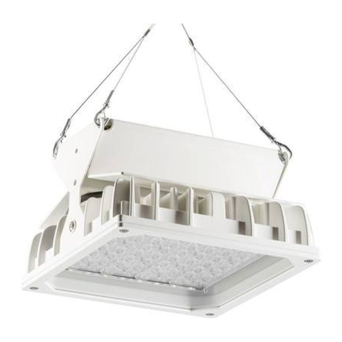 Pracht LED-Hallenstrahler Außenstrahler in Weiß aus Glas und Aluminium - Bild 1