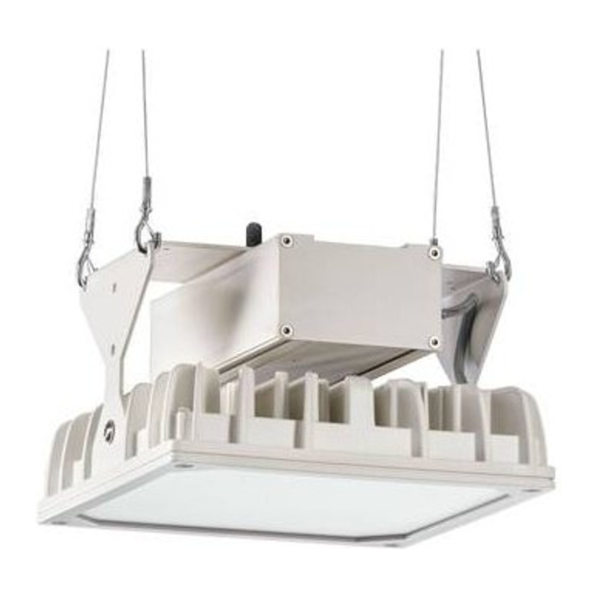 Pracht LED-Hallenstrahler in Weiß aus Aluminium und Glas - Bild 1