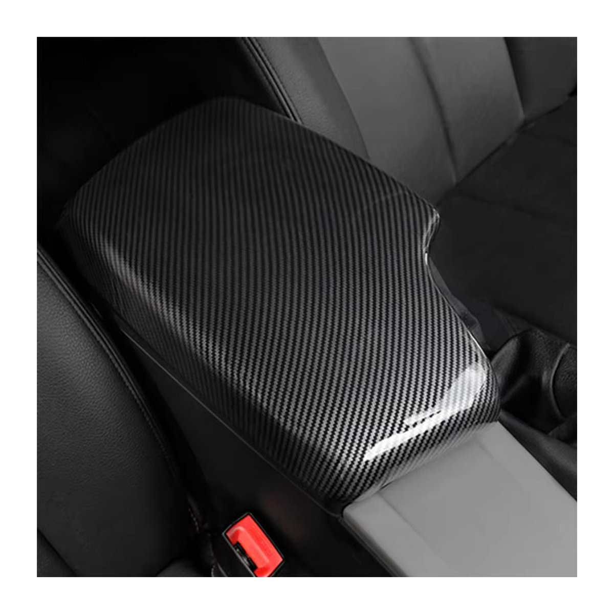 Probright Carbon Faser Center Konsole Deckel und Armlehnen Box Schutzhülle für BMW 3er und 4er Serie F30 F31 F34 F36 3GT in Schwarz - Bild 2